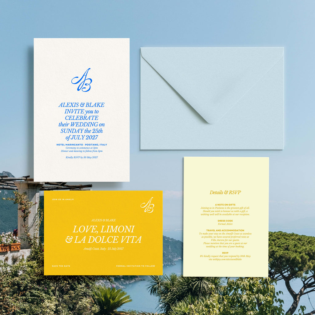 Matching Invitation Suite | Amalfi