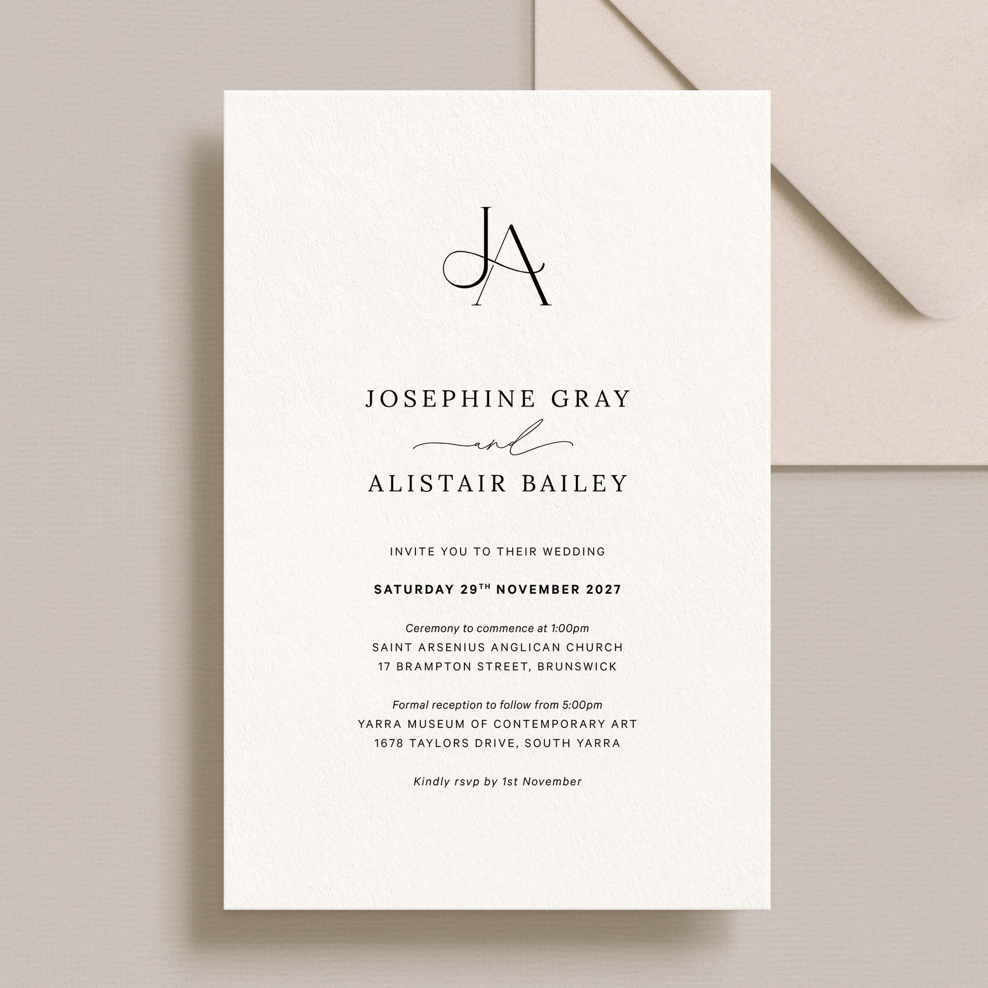 Matching Invitation Suite | Classic