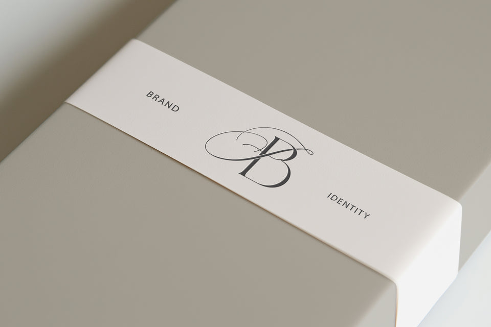 FB Reverie monogram on branded packaging