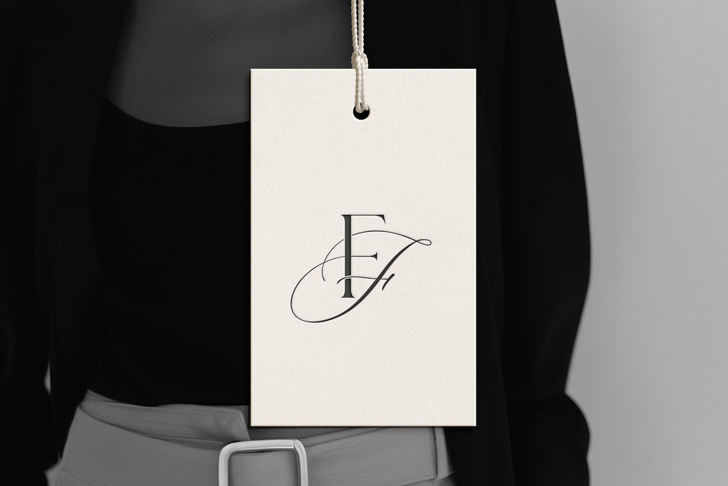 FF Reverie monogram on debossed hang tag