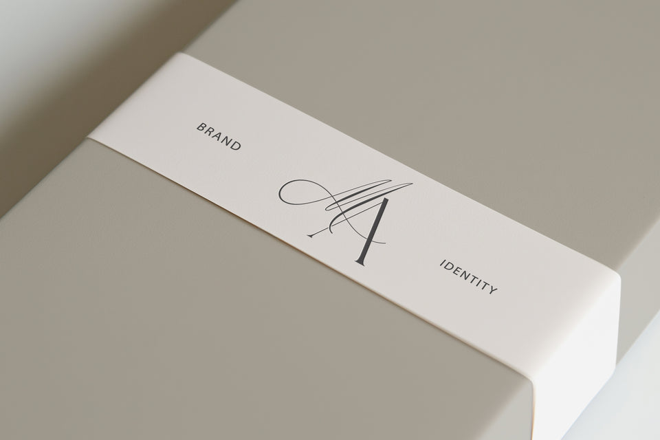 MA Reverie monogram on branded packaging