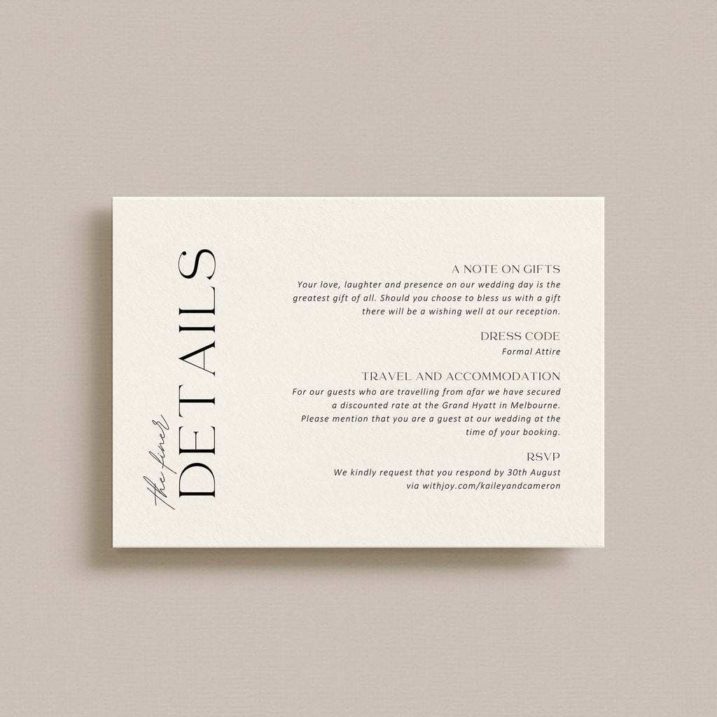 Matching Invitation Suite | Seraph
