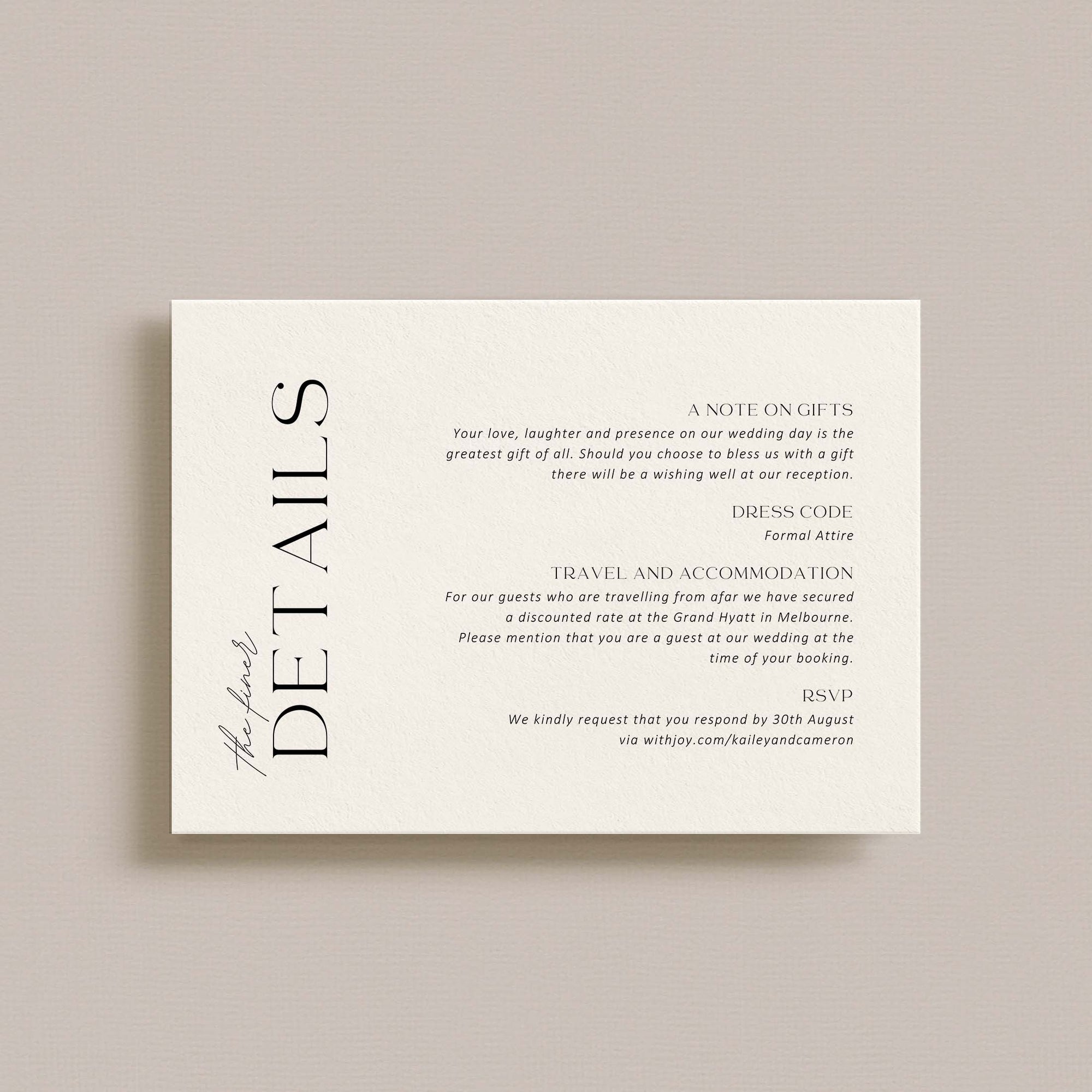 Matching Invitation Suite | Seraph